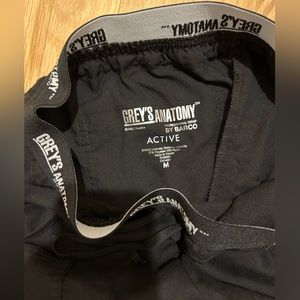 Greys Anatomy Active Black Scrub Bottom